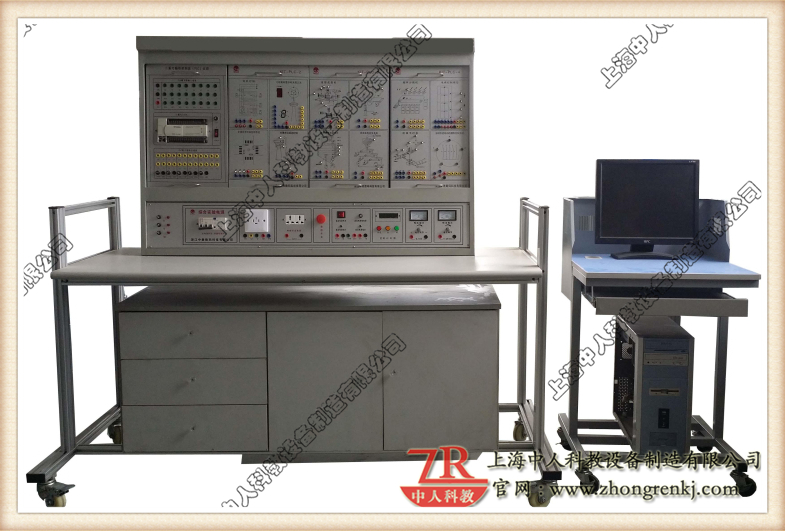 可编程控制器、触摸屏、变频器、综合实训装置
