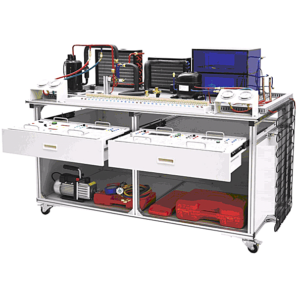 现代制冷与空调系统实验装置,机械创意拼接组装集合实验台